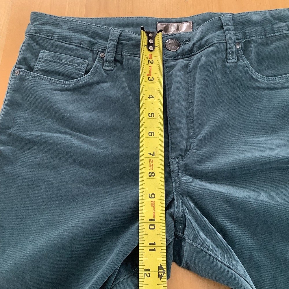 Kut From The Kloth High Rise Ana Fab Ab Flare Teal Corduroy Pants - Picture 12 of 13